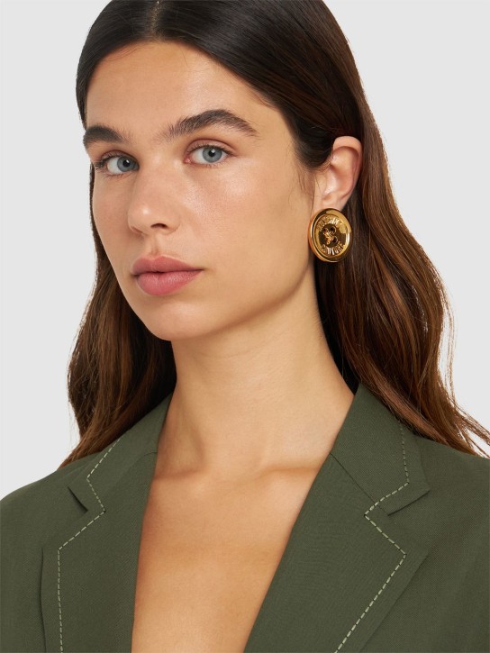 Moschino: Sewing Tool stud earrings - women_1 | Luisa Via Roma