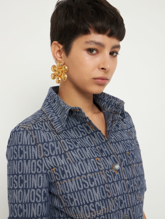 Moschino: Flower stud earrings - women_1 | Luisa Via Roma