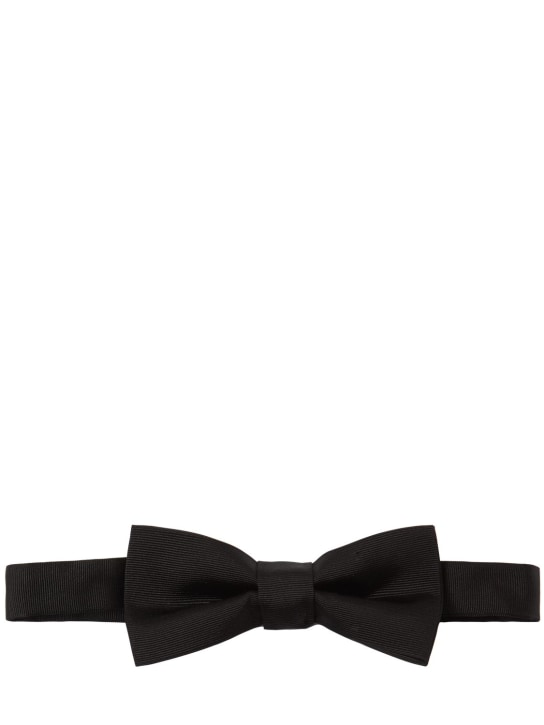 Dsquared2: D2 Classic silk bow tie - Black - men_0 | Luisa Via Roma