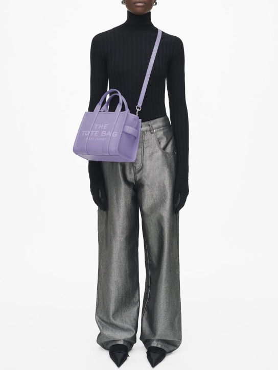 Marc Jacobs: The Small Tote レザーバッグ - ラベンダー - women_1 | Luisa Via Roma