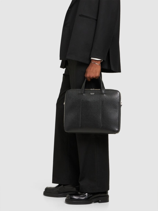 Ferragamo: New Revival leather brief case - men_1 | Luisa Via Roma