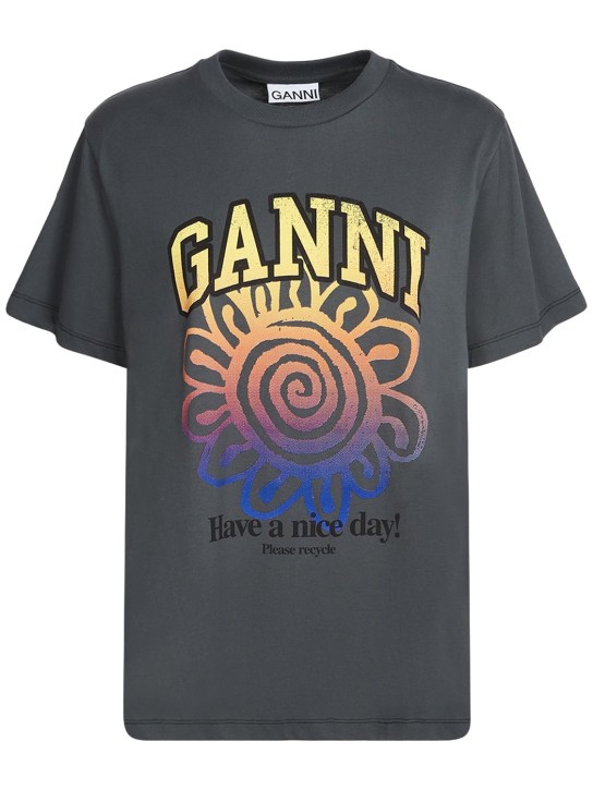 コットンtシャツ - GANNI - レディース | Luisaviaroma