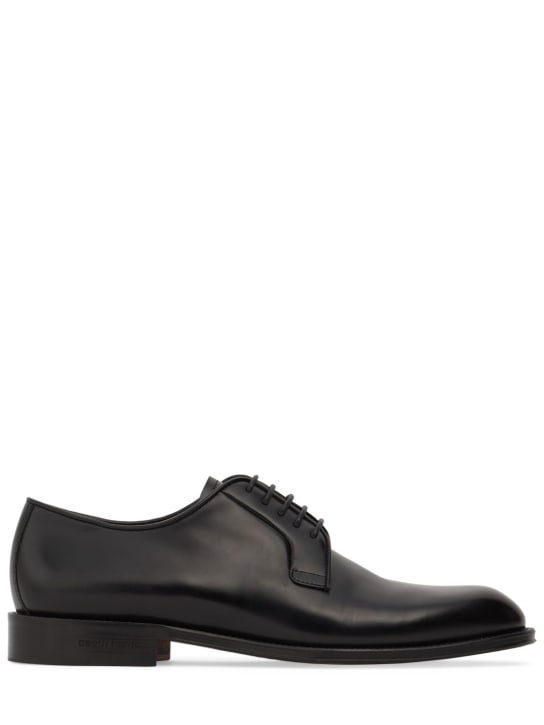 Dsquared2: Bobo leather derby shoes - men_0 | Luisa Via Roma