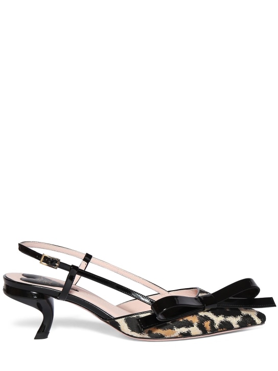Roger Vivier: Zapatos destalonados 45mm - Leopardo - women_0 | Luisa Via Roma