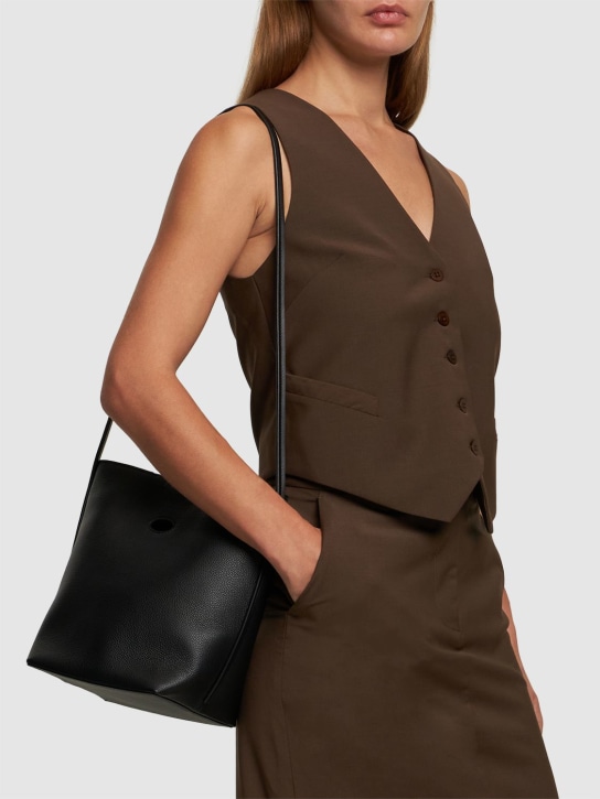 Little Liffner: Penne leather bucket bag - Black - women_1 | Luisa Via Roma