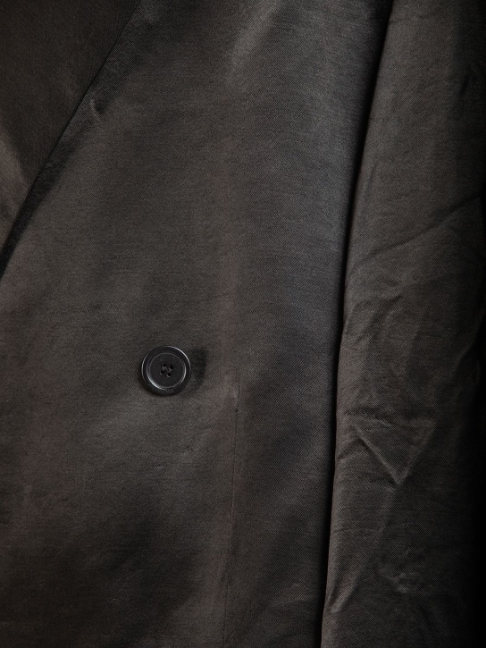 Balenciaga: New Steroid viscose & cupro blazer - Black - men_1 | Luisa Via Roma