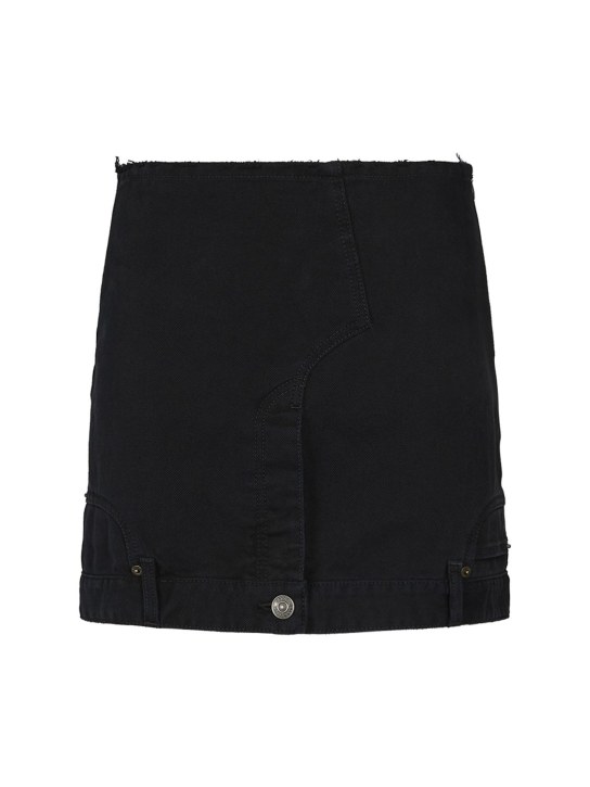Balenciaga: Upside Down cotton skirt - Black - women_0 | Luisa Via Roma