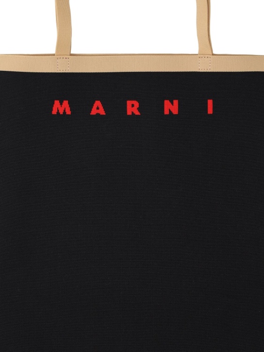 Marni: Borsa shopping in maglia trompe l’oeil - men_1 | Luisa Via Roma