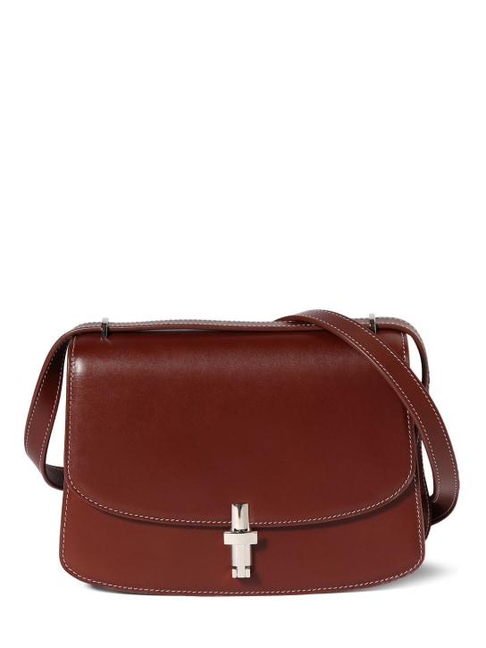 The Row: 8.75 Sofia sleek leather shoulder bag - women_0 | Luisa Via Roma