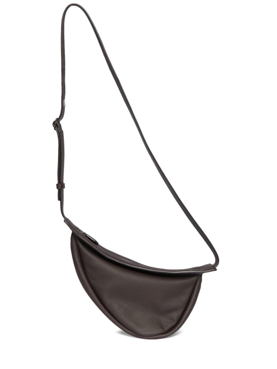 The Row: Small Slouchy Banana grain leather bag - women_0 | Luisa Via Roma