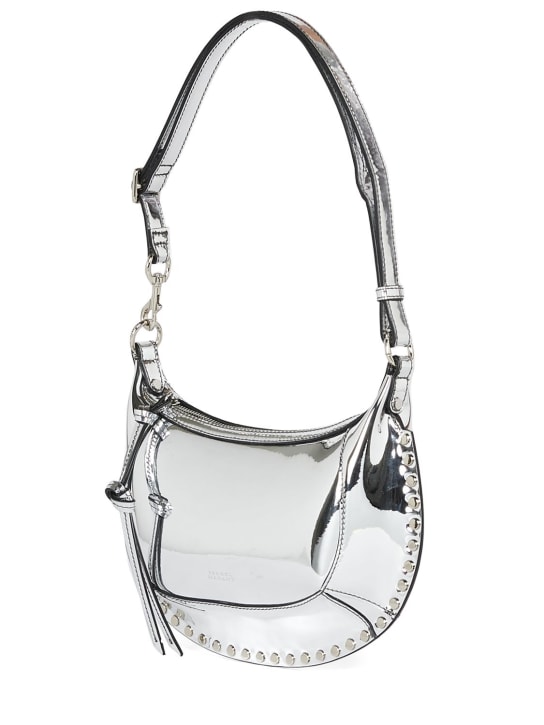 Isabel Marant: Oskan Moon mirror effect shoulder bag - Silver - women_1 | Luisa Via Roma