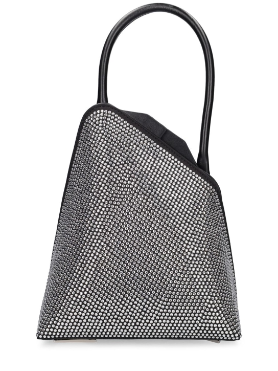 The Attico:  Sunset crystals top handle bag - Crystal/Black - women_0 | Luisa Via Roma