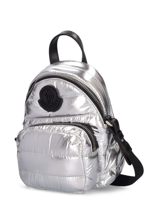 Moncler: Small Kilia nylon shoulder bag - Silver - women_1 | Luisa Via Roma