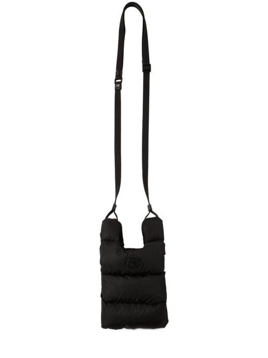 Moncler: Small Legere nylon shoulder bag - Black - women_0 | Luisa Via Roma