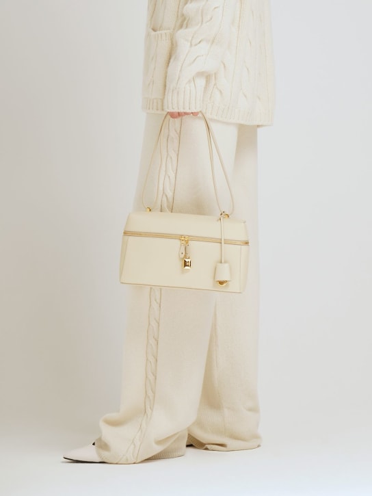 Loro Piana: Extra Bag 27 leather top handle bag - Sunday Morning - women_1 | Luisa Via Roma