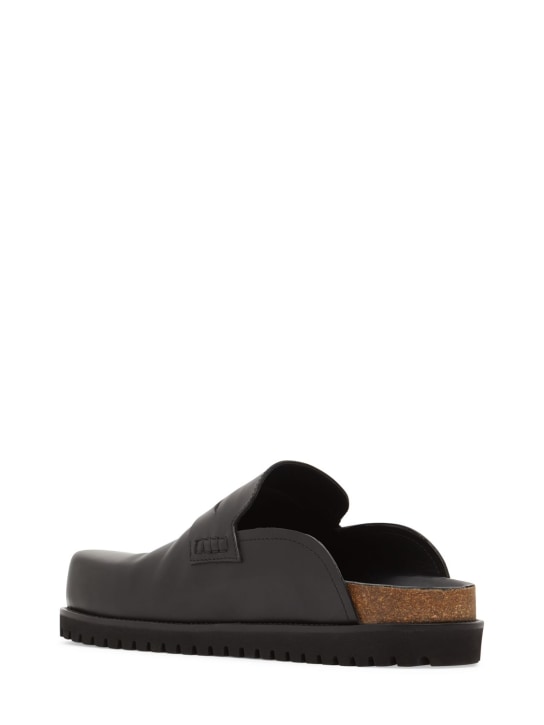 Versace: Leather mules - men_4 | Luisa Via Roma
