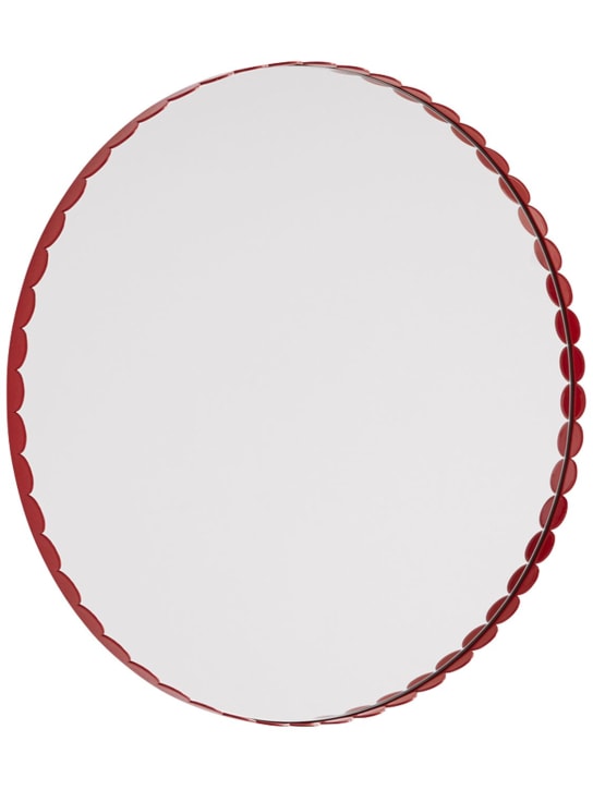HAY: Arcs round mirror - Kırmızı/Gümüş - ecraft_0 | Luisa Via Roma