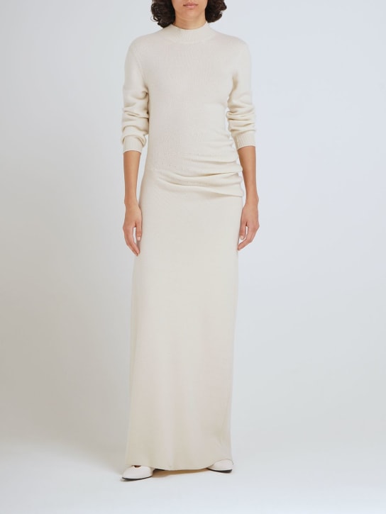 Loro Piana: Queenstown cashmere knit long dress - women_1 | Luisa Via Roma