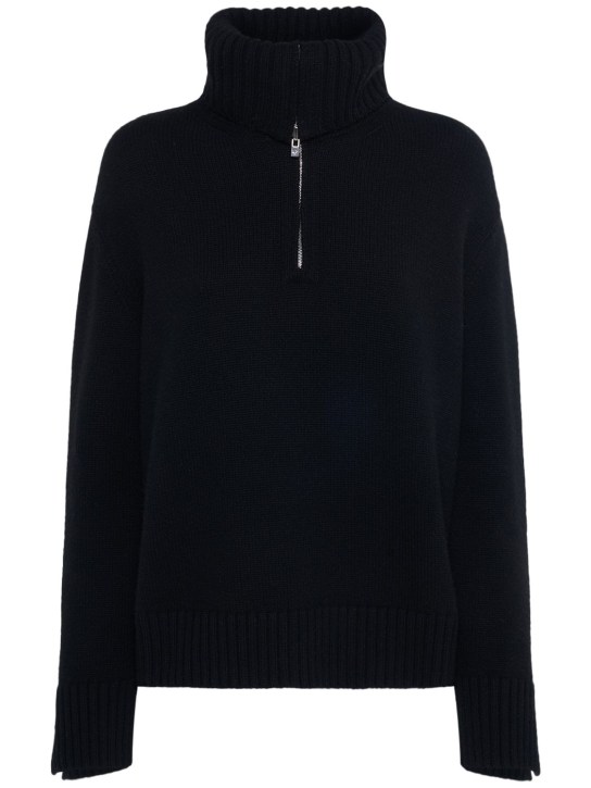 Loro Piana: Parksville half zip cashmere sweater - women_0 | Luisa Via Roma