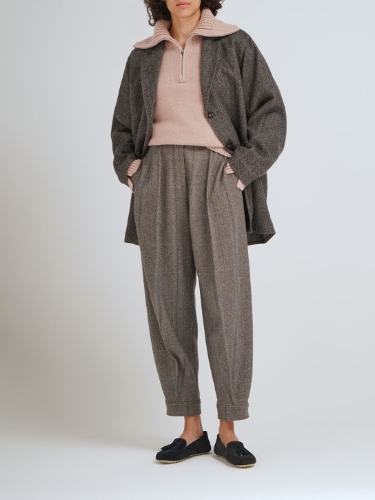 Loro Piana: Pantaloni larghi Aniston in cashmere - women_1 | Luisa Via Roma