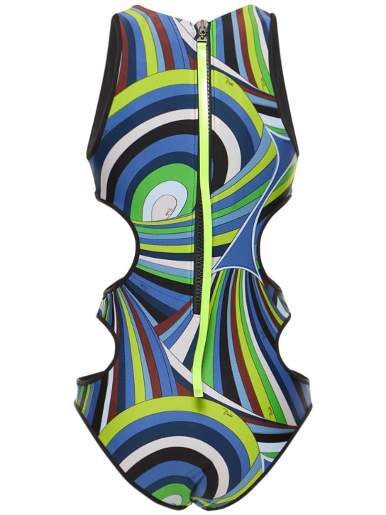 Pucci: Iride镂空莱卡连体泳衣 - 多色 - women_4 | Luisa Via Roma