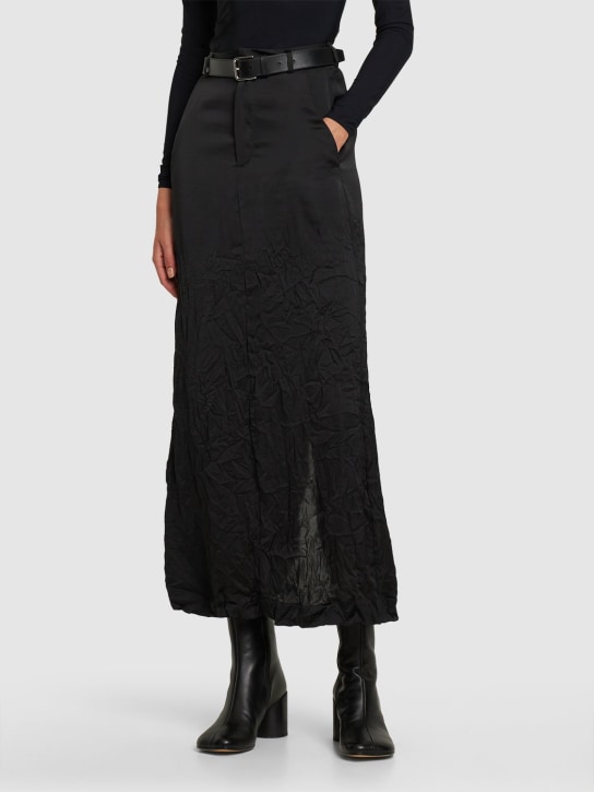 MM6 Maison Margiela: 70mm Nappa leather ankle boots - women_1 | Luisa Via Roma