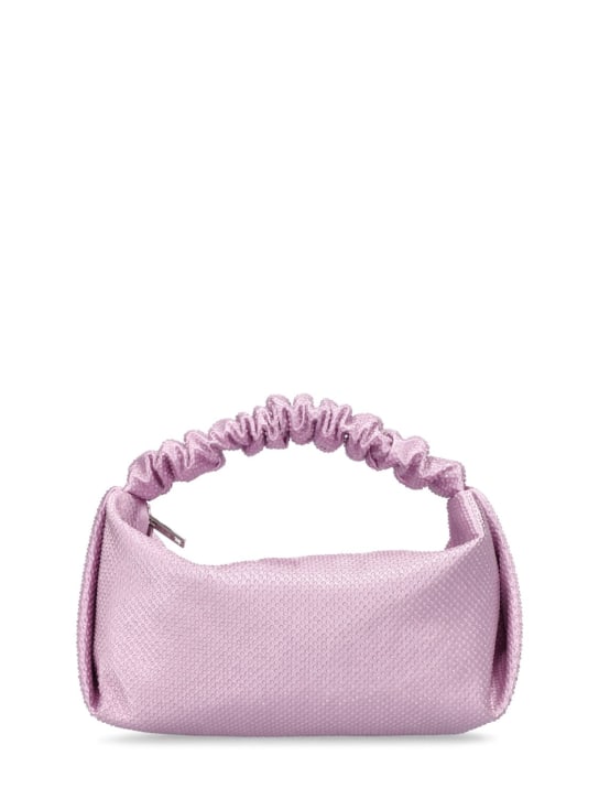 Alexander Wang: Mini Scrunchie crystals top handle bag - Winsome Orchid - women_0 | Luisa Via Roma