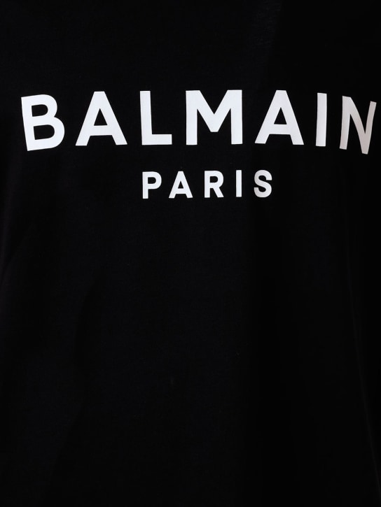 Balmain: Printed cotton t-shirt - men_3 | Luisa Via Roma
