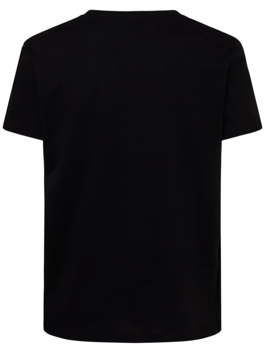 Balmain: Printed cotton t-shirt - men_4 | Luisa Via Roma