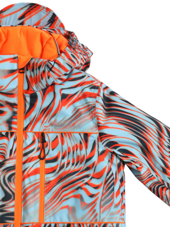 Diesel Kids: ナイロンスキージャケット - ライトブルー/オレンジ - kids-boys_1 | Luisa Via Roma
