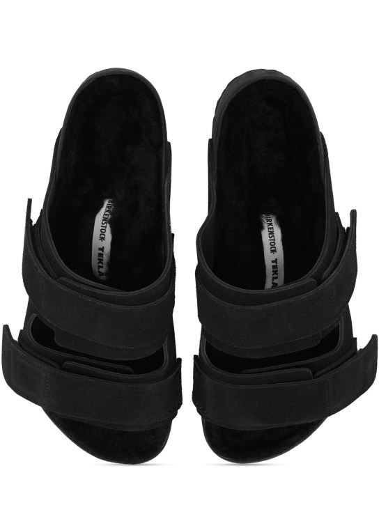 BIRKENSTOCK Tekla: Uji suede sandals - Siyah - women_0 | Luisa Via Roma