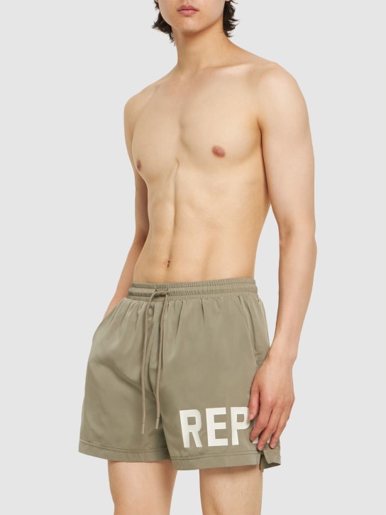 Represent: Represent swim shorts - Khaki - men_1 | Luisa Via Roma