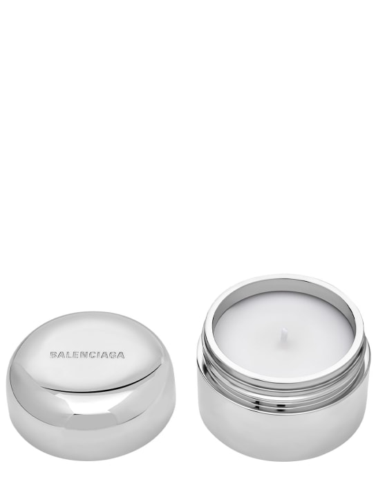 Balenciaga: Bougie parfumée avec boîte en aluminium Travel - Argent - ecraft_1 | Luisa Via Roma