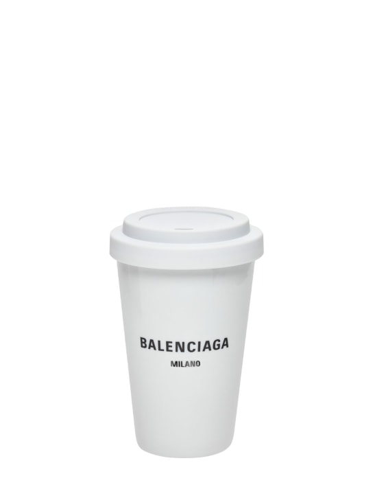 Balenciaga: Milan porcelain coffee cup - White - ecraft_0 | Luisa Via Roma