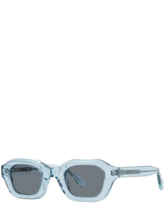Delarge: Streams squared acetate sunglasses - Aqua - men_1 | Luisa Via Roma