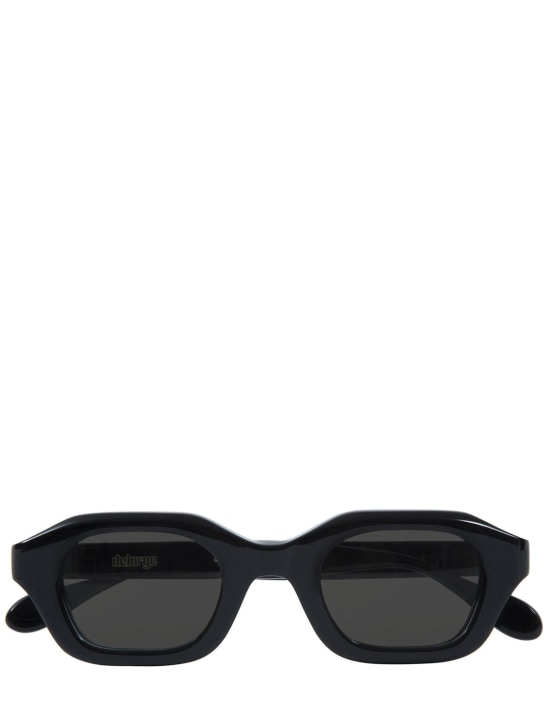 Delarge: Streams squared acetate sunglasses - Black - men_0 | Luisa Via Roma