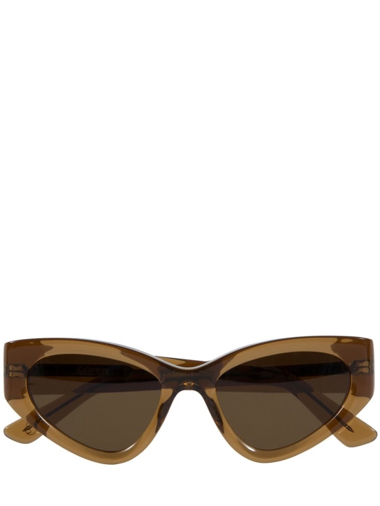 Delarge: Shapes cat-eye acetate sunglasses - Brown - men_0 | Luisa Via Roma