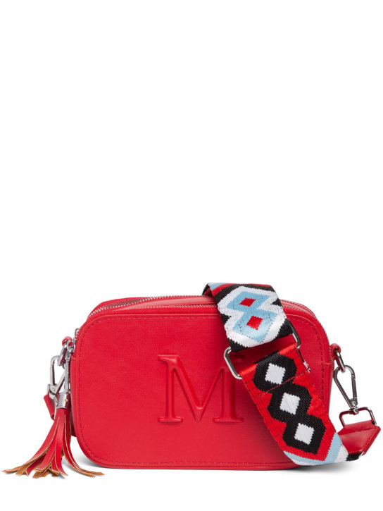 Monnalisa: Faux leather camera bag - Kırmızı - kids-girls_0 | Luisa Via Roma