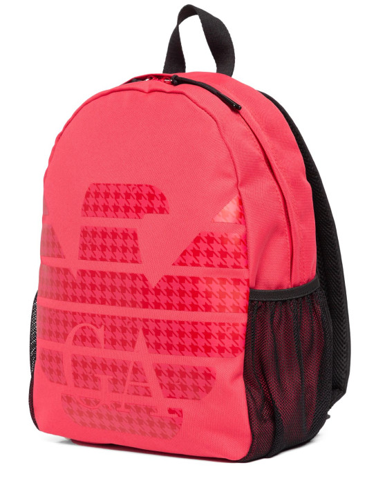 Emporio Armani: Nylon backpack w/ logo - Red - kids-boys_1 | Luisa Via Roma