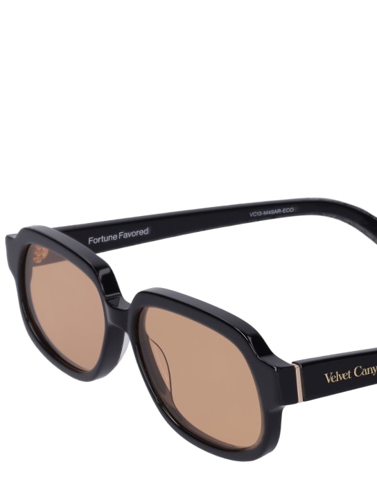 Velvet Canyon: Fortune Favored acetate sunglasses - Black/Amber - men_1 | Luisa Via Roma