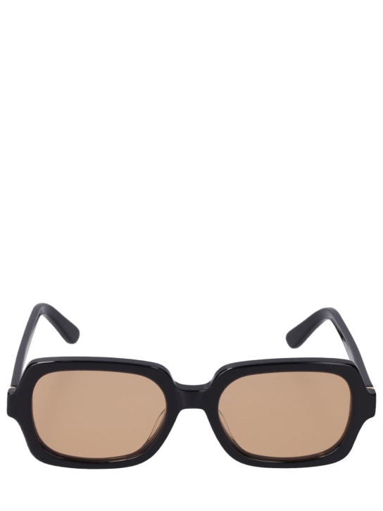 Velvet Canyon: L'Homme squared acetate sunglasses - Black/Amber - women_0 | Luisa Via Roma