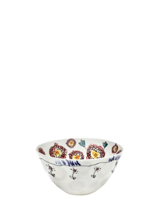 Marni By Serax: Set of 2 Anemone Milk serving bowls - Beyaz - ecraft_0 | Luisa Via Roma