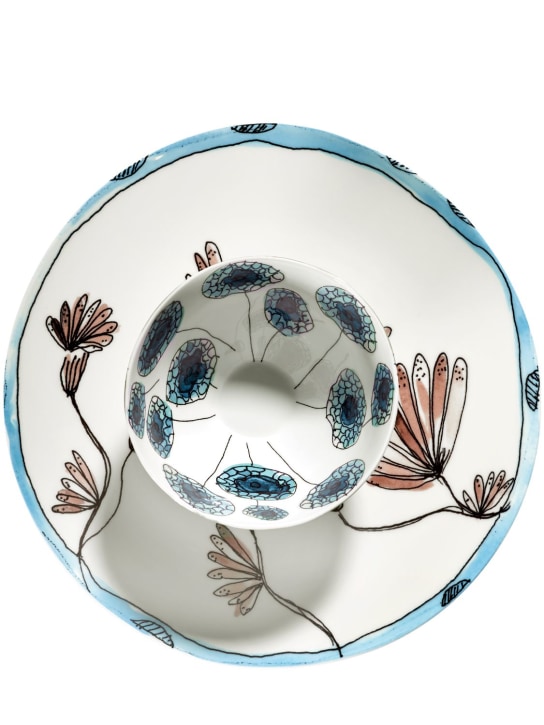 Marni By Serax: Set of 2 Anemone Vaniglia serving bowls - White - ecraft_1 | Luisa Via Roma