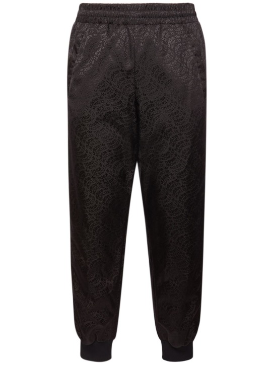 Moncler Genius: Pantalon de survêtement en nylon Moncler x adidas - Noir - men_0 | Luisa Via Roma