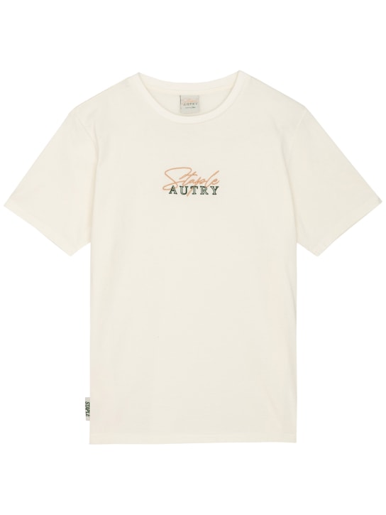 Autry: Staple cotton t-shirt - men_5 | Luisa Via Roma