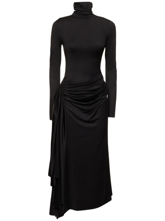 Victoria Beckham: LVR Exclusive ジャージードレス - ブラック - women_0 | Luisa Via Roma