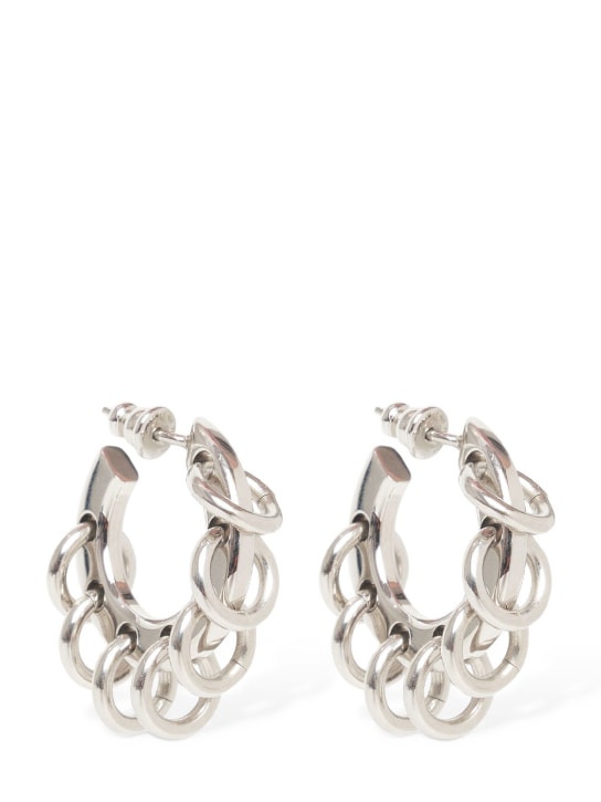 Pucci: Small hoop earrings - Gümüş - women_0 | Luisa Via Roma