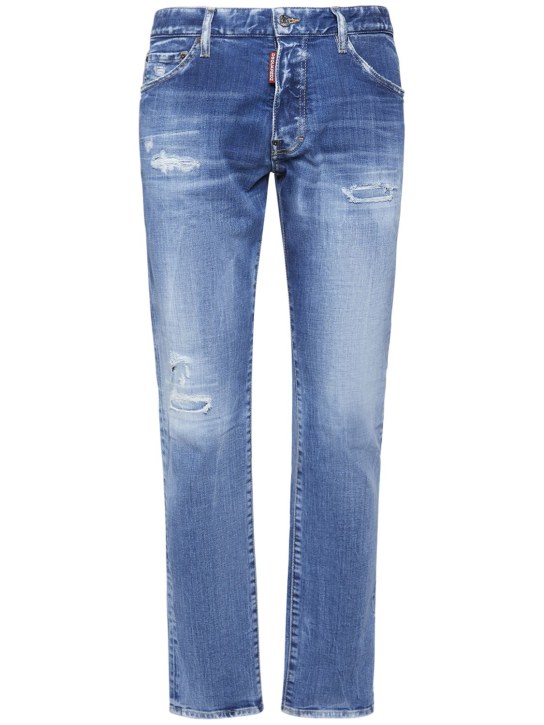 Dsquared2: Cool Guy stretch cotton denim jeans - men_0 | Luisa Via Roma