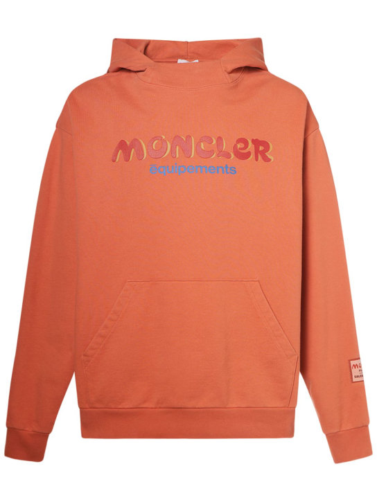Moncler Genius: Moncler x Salehe Bembury cotton hoodie - Oatmeal - men_0 | Luisa Via Roma
