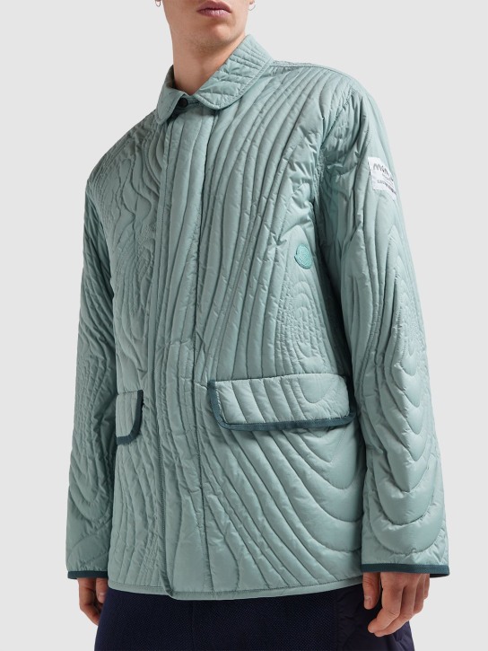 Moncler Genius: Moncler x Salehe Bembury HH jacket - Mineral Blue - men_1 | Luisa Via Roma
